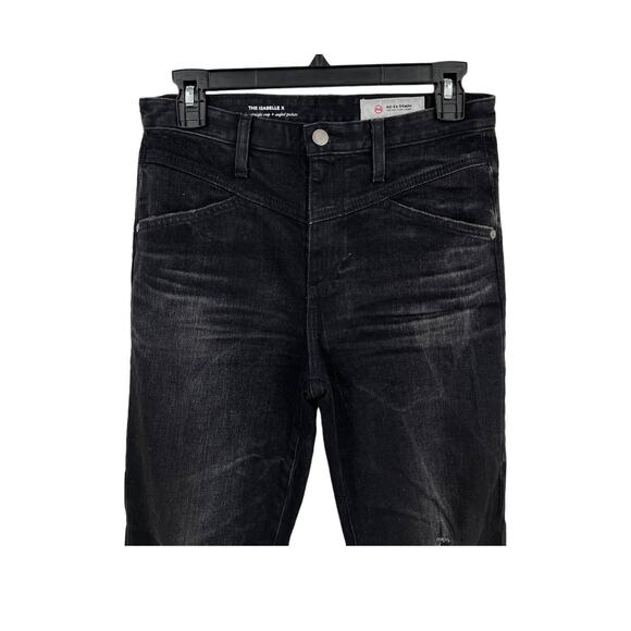 AG Adriano Goldschmied jeans Isabelle X high rise straight crop size 27 - Picture 3 of 6